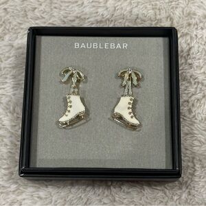 NWT baublebar ice skate earrings